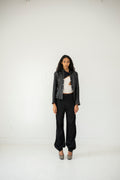 Sylvie Shimmel Leather Blazer