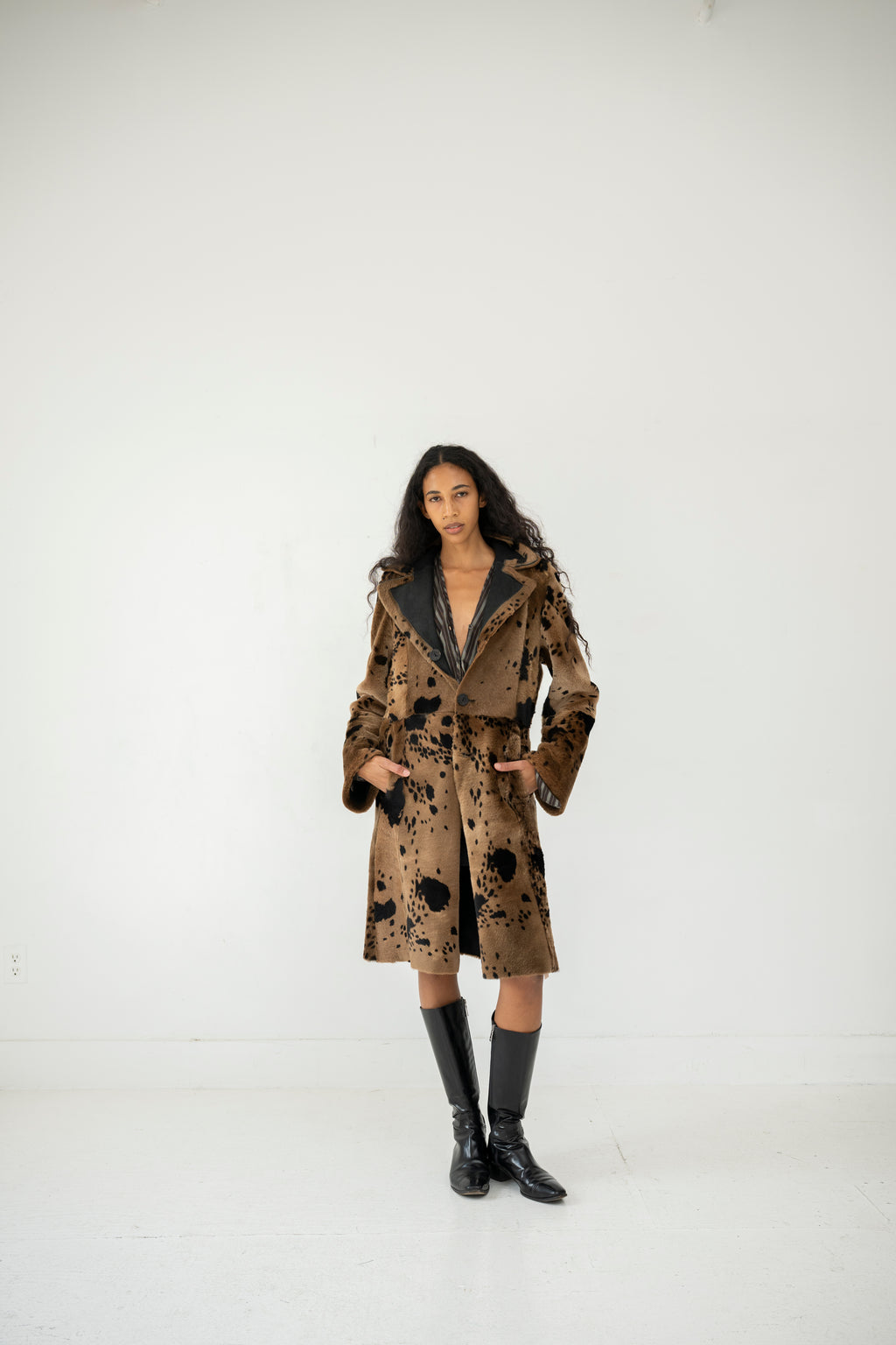 Sylvie Shimmel Reversible Shearling Coat