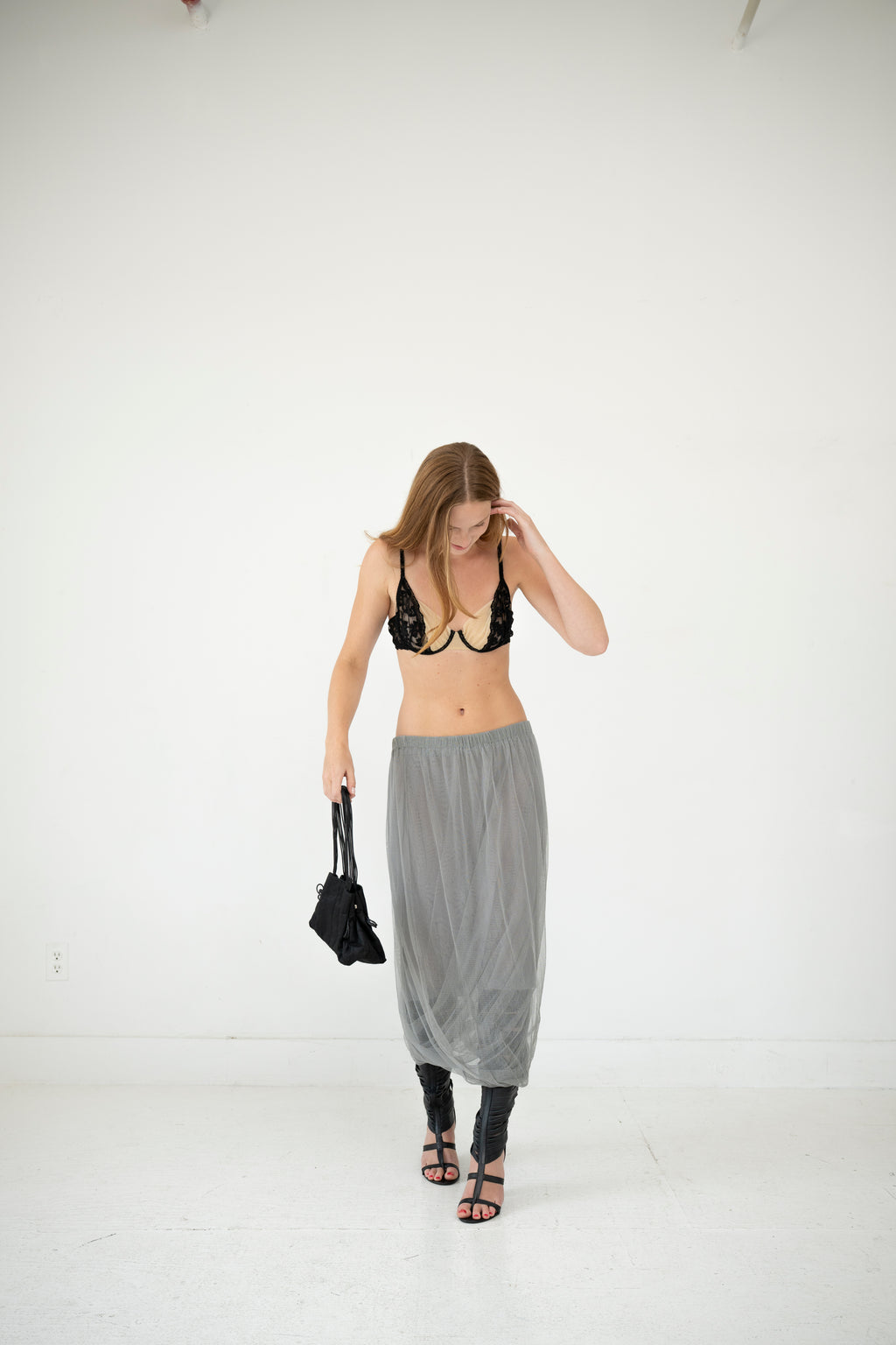 Blue Twist Skirt