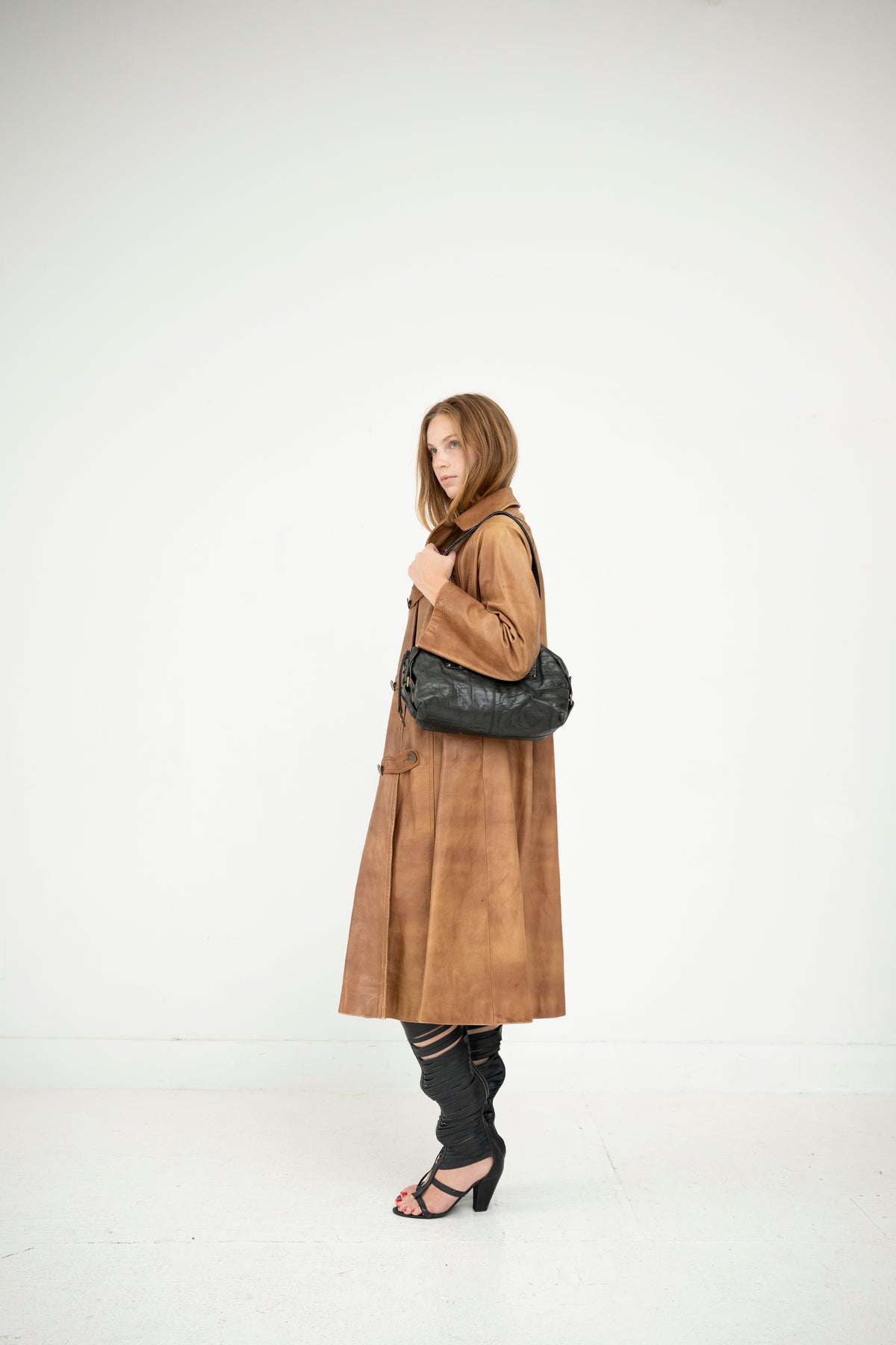 Asymmetric Leather Jacket