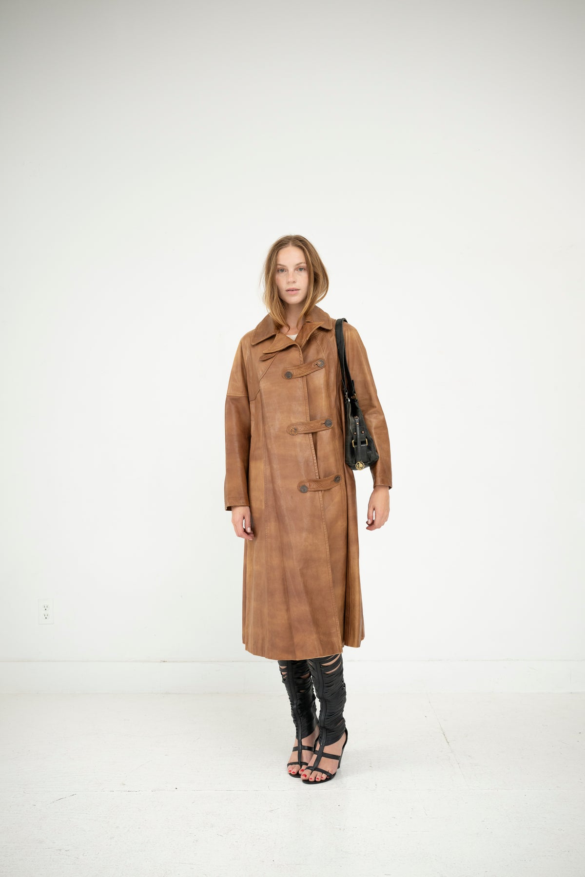Asymmetric Leather Jacket